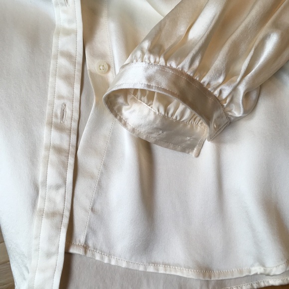 Lauren Ralph Lauren 100% Silk Button Down Blouse - Picture 8 of 8